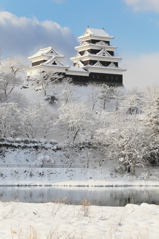 雪の大洲城(愛媛県大洲市)_2イメージ１